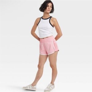 All In Motion Women's Light Pink Dolphin Athletic Shorts - NWT